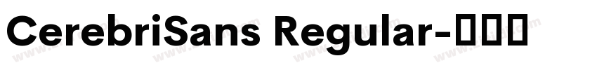 CerebriSans Regular字体转换